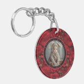 Exotische afstudeercadeaus Ranunculus bloemen Sleutelhanger (Voorkant Links)