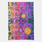 Exotische Alien Damast Handdoek (Verticaal)