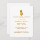 Exotische anananas informatiekaartje (Voorkant / Achterkant)