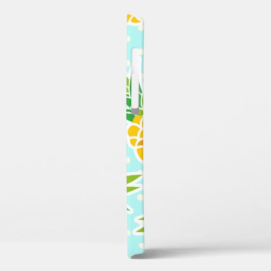 Exotische ananas: Blue Polka-dot fun. Case-Mate iPhone Case (Achterkant / Links)