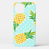 Exotische ananas: Blue Polka-dot fun. Case-Mate iPhone Case (Achterkant)