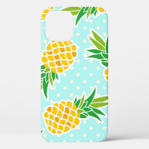 Exotische ananas: Blue Polka-dot fun. Case-Mate iPhone Case