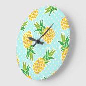 Exotische ananas: Blue Polka-dot fun. Grote Klok (Hoek)