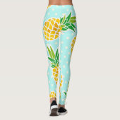 Exotische ananas: Blue Polka-dot fun. Leggings (Achterkant)