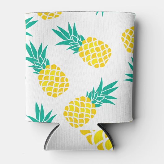 Exotische ananas: Geel genot. Blikjeskoeler (Voorkant)