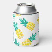 Exotische ananas: Geel genot. Blikjeskoeler (Blikje Achterkant)