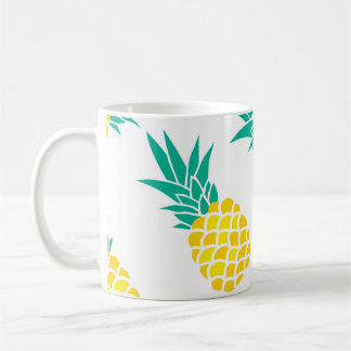 Exotische ananas: Geel genot. Koffiemok