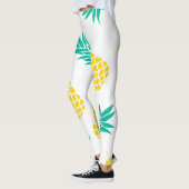 Exotische ananas: Geel genot. Leggings (Links)