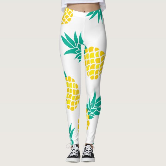 Exotische ananas: Geel genot. Leggings (Voorkant)