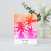 *~* Exotische AP25 Personaliseer reizen - Palm Lea Briefkaart (Staand voorkant)