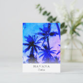 *~* Exotische AP25 Personaliseer Reizen * Palmblad Briefkaart (Staand voorkant)