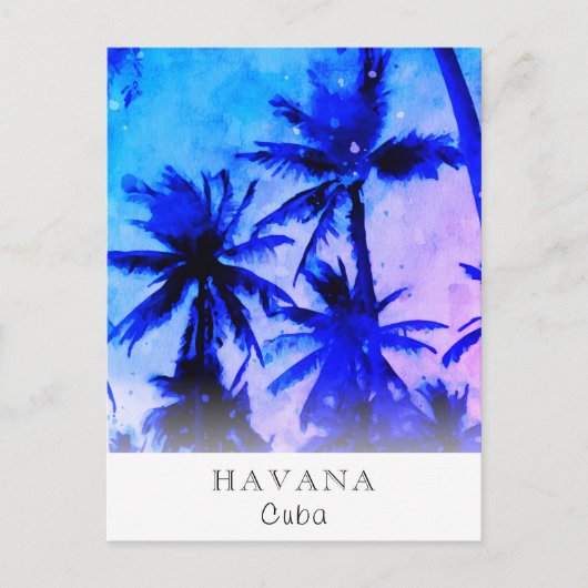 *~* Exotische AP25 Personaliseer Reizen * Palmblad Briefkaart (Voorkant)