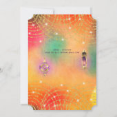 Exotische Arabische Nacht Feest Slingerlampen Lant Kaart (Achterkant)