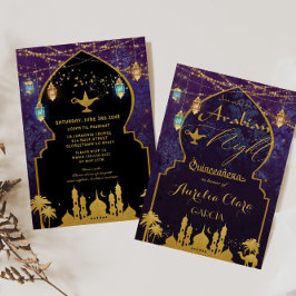 Exotische Arabische Nacht Lantaarns Aladdin Quince Kaart