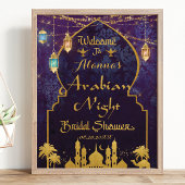 Exotische Arabische Nachten Lamp Bruiloft Feest We Poster