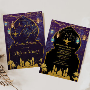 Exotische Arabische Nachtlantaarns Aladdin Sweet 1 Kaart