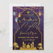 Exotische Arabische Nachtlantaarns School Galabal  Kaart (Voorkant)