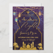 Exotische Arabische Nachtlantaarns Schoolbal  Kaart (Voorkant)