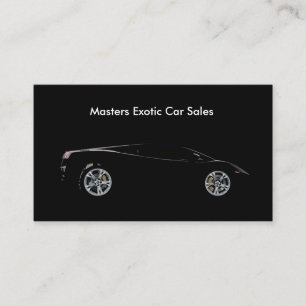 Exotische Auto Verkoop Showroom Visitekaartje