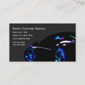 Exotische auto voor auto's visitekaartje (Voorkant)