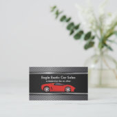 Exotische autoverkoop visitekaartje (Staand voorkant)