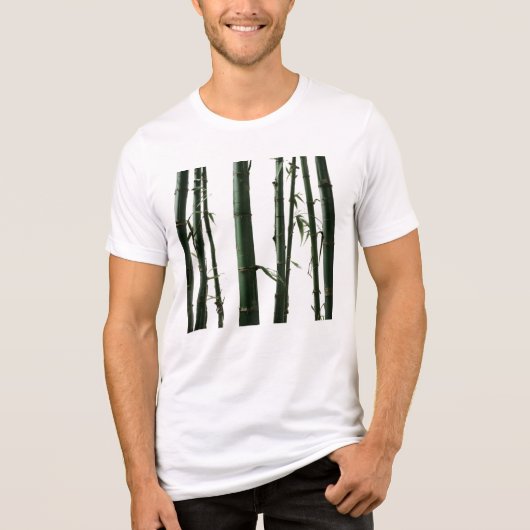 Exotische bamboe Bella + Canvas Tri-Blend Shirt (Voorkant)
