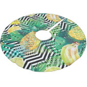 Exotische bananen Citroenen Tropisch Naadloos Kerstboom Rok (Gekanteld)