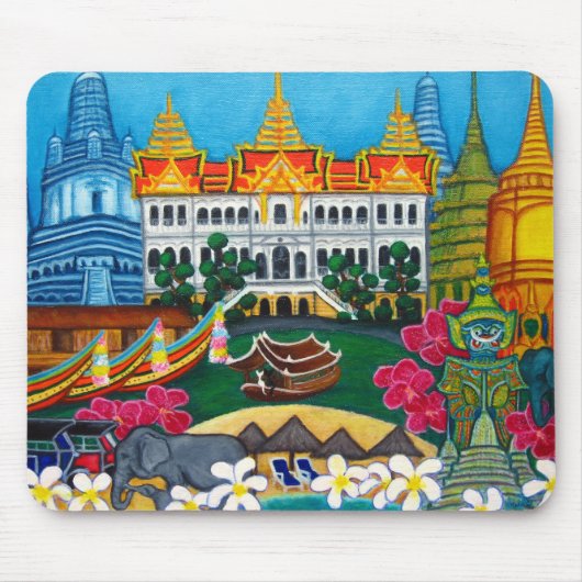 Exotische Bangkok-Full Afbeelding Muismat (Voorkant)