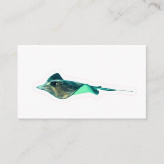 Exotische Black Diamond Stingray Sticker - Zoetwat Informatiekaartje (Voorkant)