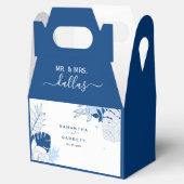 Exotische bladeren bedankdoosjes (Geopend)