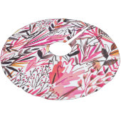 Exotische bladeren bloemen regenwoud patroon kerstboom rok (Gekanteld)