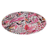 Exotische bladeren bloemen regenwoud patroon snijplank (Hoek)