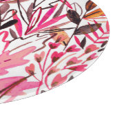 Exotische bladeren bloemen regenwoud patroon snijplank (Hoek)