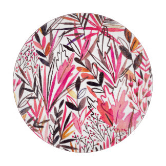 Exotische bladeren bloemen regenwoud patroon snijplank