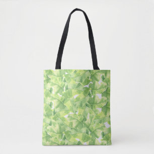 Exotische bladeren: naadloze Waterverf Tote Bag