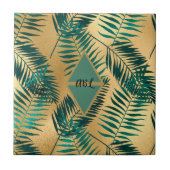 Exotische bladeren tegeltje (Voorkant)