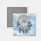 Exotische blauwe droomcadeautjes van Catcher Magneet (Voorkant / Achterkant)