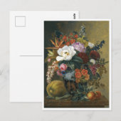 Exotische bloei in een Grieks vaas Briefkaart (Voorkant / Achterkant)