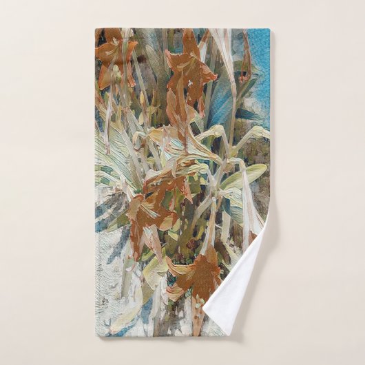 exotische bloem bad handdoek (Handdoek)