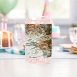 exotische bloem blikvorm glas