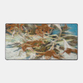 exotische bloem bureaumat (Voorkant)