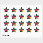 Exotische Bloem Digitale Grafische sticker (Vel)