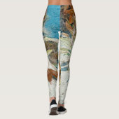 exotische bloem leggings (Achterkant)