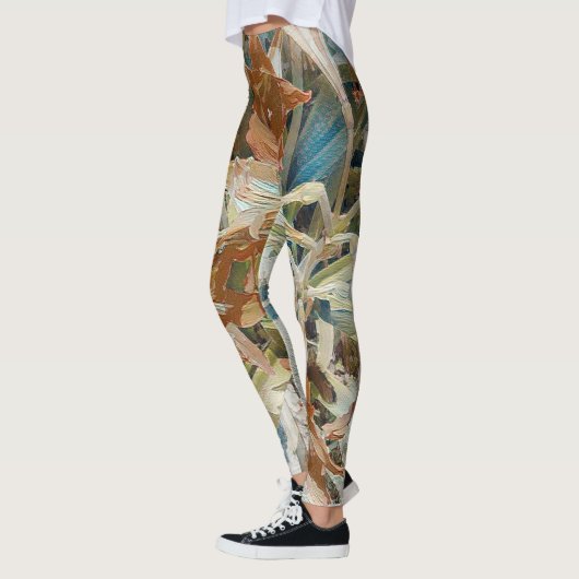 exotische bloem leggings (Links)