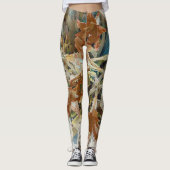 exotische bloem leggings (Voorkant)
