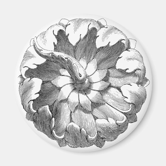 exotische bloem magneet (Voorkant)