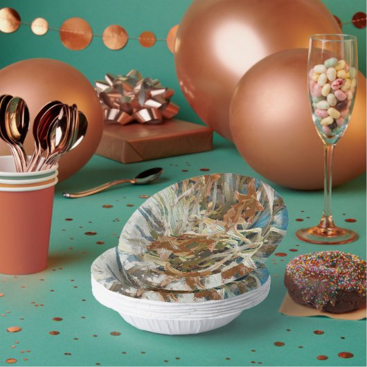 exotische bloem papieren kommen (Multi)