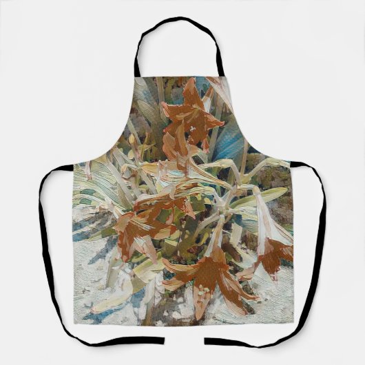 exotische bloem schort (Voorkant)