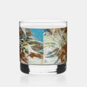 exotische bloem whisky glas (Links)