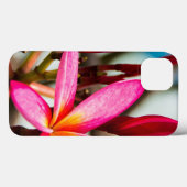 Exotische bloemachtergrond-plumerie-bloemen Case-Mate iPhone case (Achterkant (horizontaal))